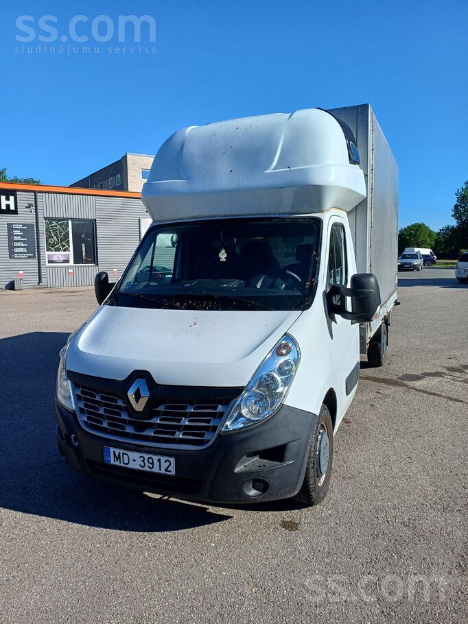 Pārdodu Renault Master ar tentu un guļvietu. Kravas kaste 4.2/2.1/2, 2. Nosk
