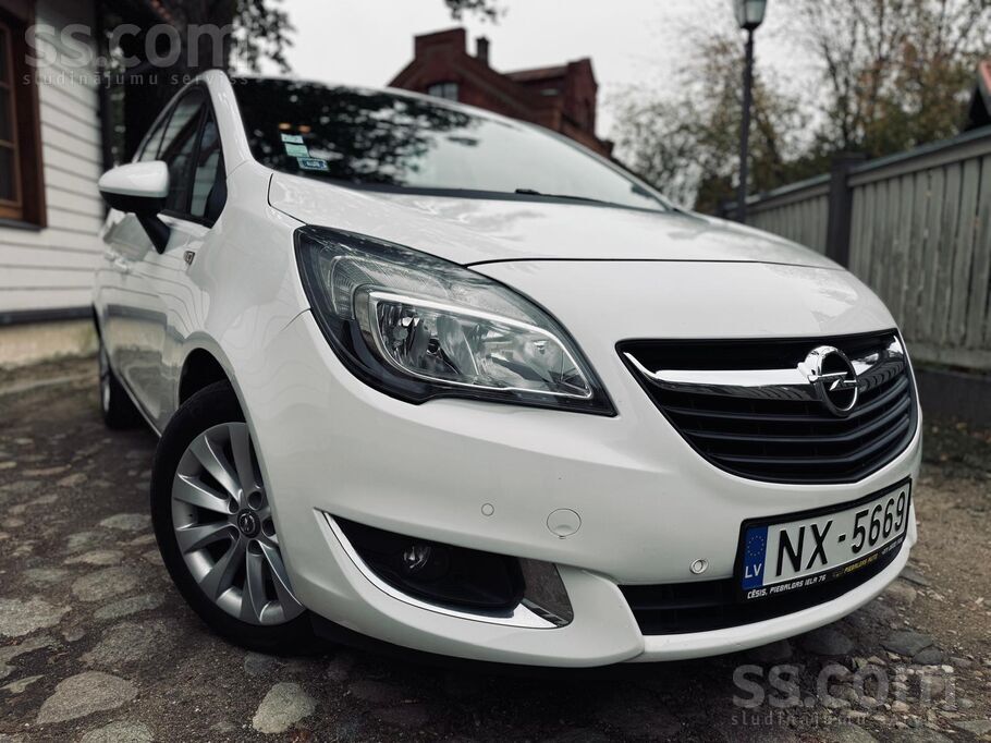 Garantija - No Francijas Opel Meriva -81kw/110zs ļoti labā tehniskā un vizuā
