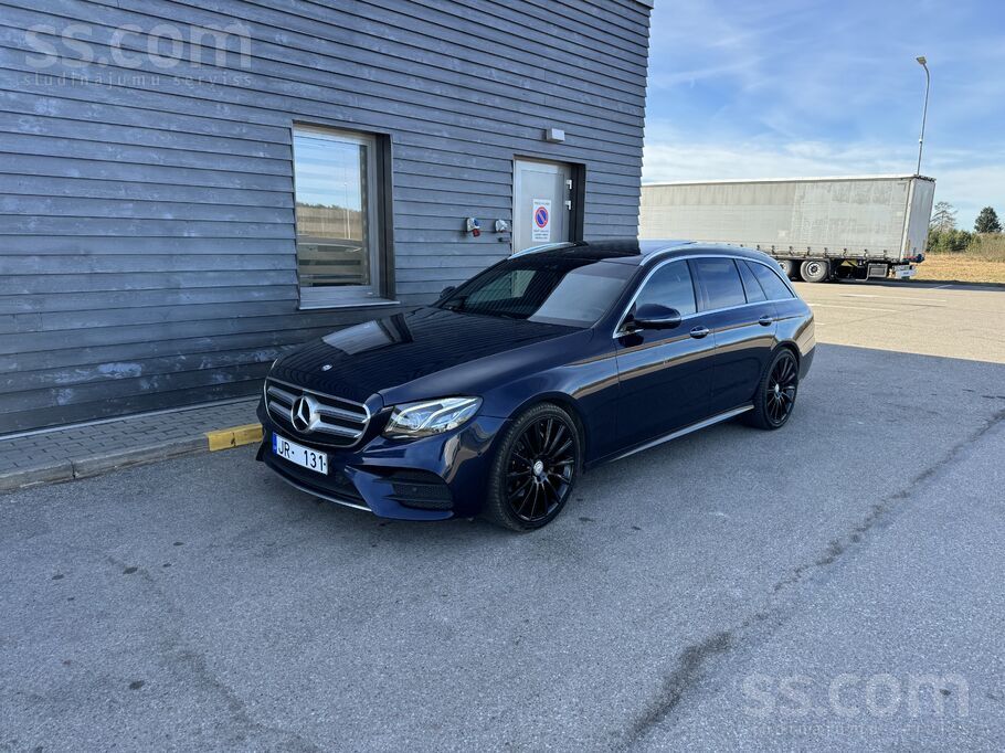 Mercedes E220 Amg versija, jauna tehniskā apskate uz 2 gadiem, 360 kamera, p