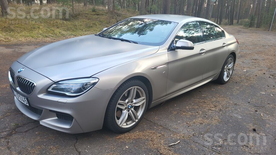 BMW 640d xDrive Gran Coupe M-pakotne 2015 230 kW (313 Zs)
Pilnpiedziņa. Te