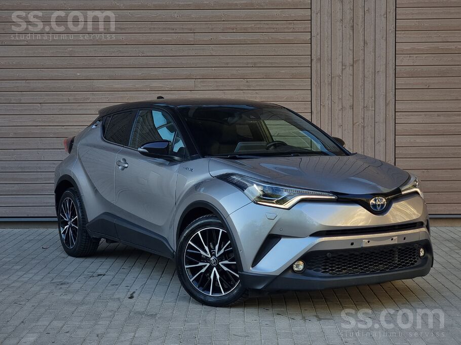 Toyota C-Hr 1.8 Hybrid benzīns, kopējā jauda 90kW/ 122 Zs. Pilna komplektāci