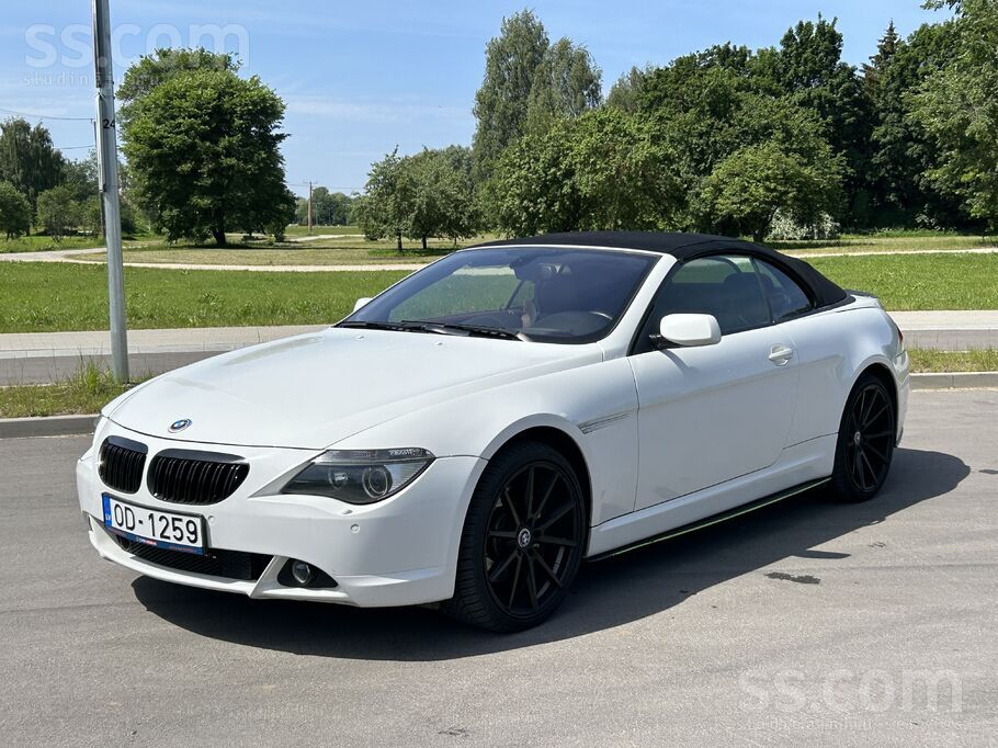 BMW 650 4.8 Benzīns 270Kw V8. Noskrējiens 185tkm, 100% patiess. Tiko izieta
