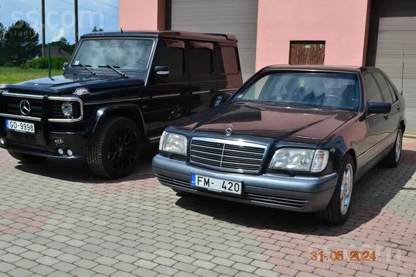 Mercedes Pārdod dzīvu un koptu W-140, auto viss strādā, dur