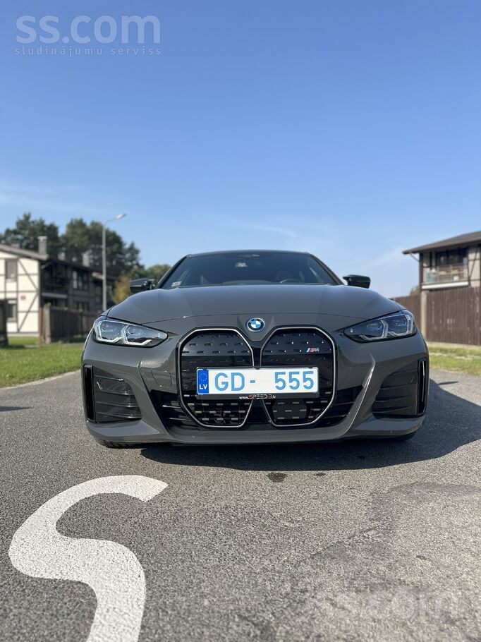 Pārdodu foršu pilnībā elektrisku BMW I4 M50 versiju, labi aprīkots un ideālā