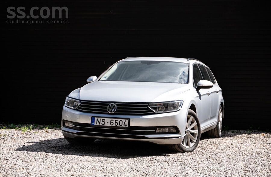 Volkswagen Passat (B8) 2016. gada, 1.6 dīzelis ar automātisko transmisiju.
