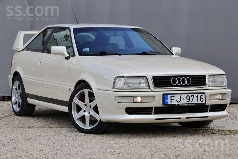 Audi Coupe 2.3i 98Kw. 1994 .Izl. Balta Pērle. Auto ir labā tehniskā un vizuā
