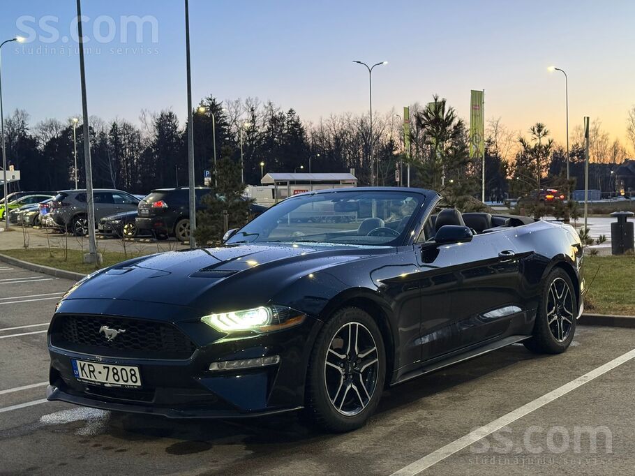 Kabriolets Ford Mustang 2019, 2.3 turbo, 231Kw, 317 zs, ecoboost, automātisk