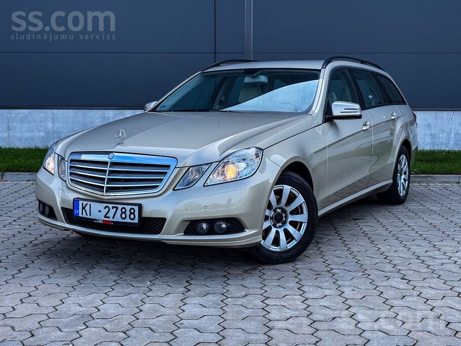 Mercedes Benz E220 ar 2.2 litru dīzeļdzinēju un manuālo transmisiju. 120kw.