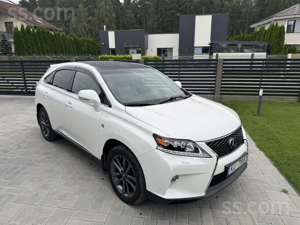 Lexus Rx450H F Sport белый перламутр. Автомобиль оснащён гибридной системой