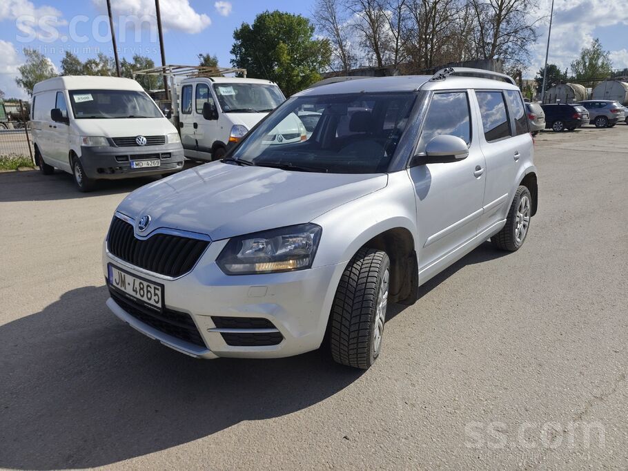 Škoda Yeti 2.0Tdi, 81kW, 307300km, pirmā reģistrācija 13.02.2014. Tehniskā a