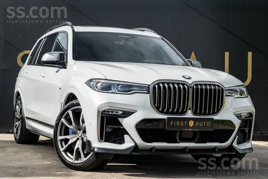 BMW X7 M50d M-sportpackage B&w 6 seats Sky lounge 3.0d 400 z/s
Pilna servis