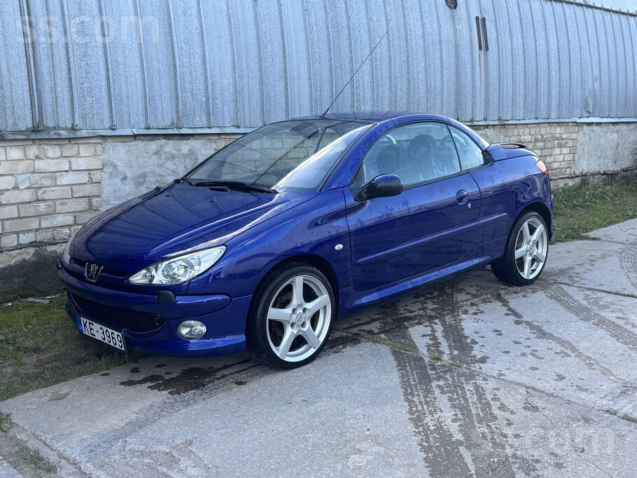 Pārdod Peugeot 206cc kabrioletu, 2.0i, 136zs/190Nm, ādas salons, Jbl mūzika,