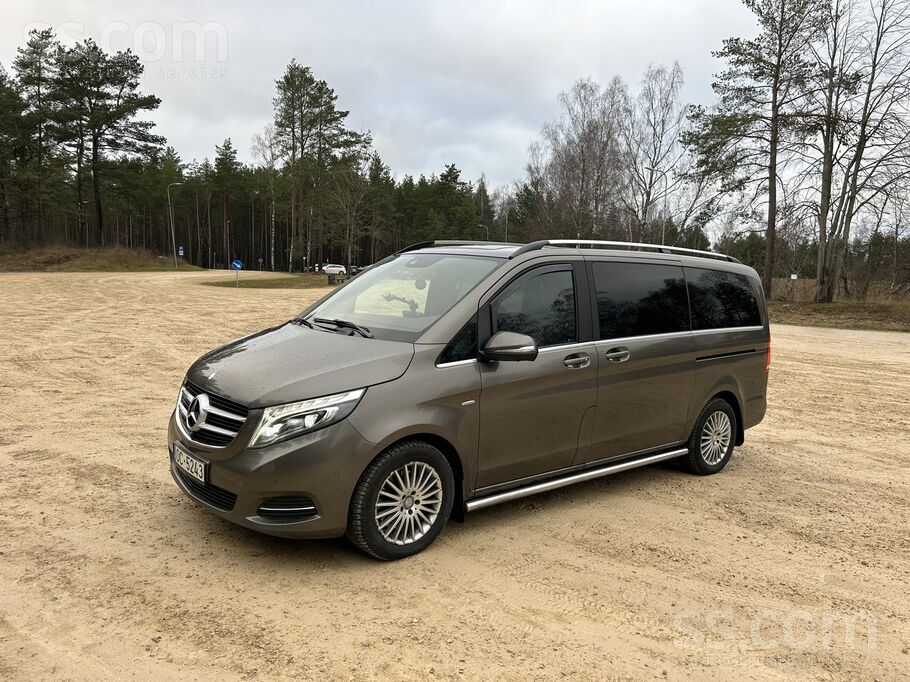 Pārdodu Mercedes-Benz V 250, 140 kW, 6 sēdvietas. Tikko izieta tehniskā apsk