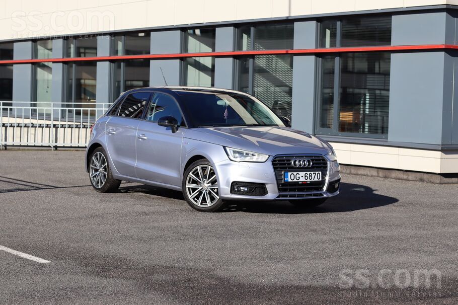Pieejama garantija. Audi A1 Sportback, Facelift, S-Line, 1.4 dīzelis automāt