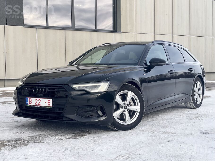 Audi A6 50Tdi Quattro, S-Line 2021.g 3.0d 210kW, Black Edition. Pilna servis