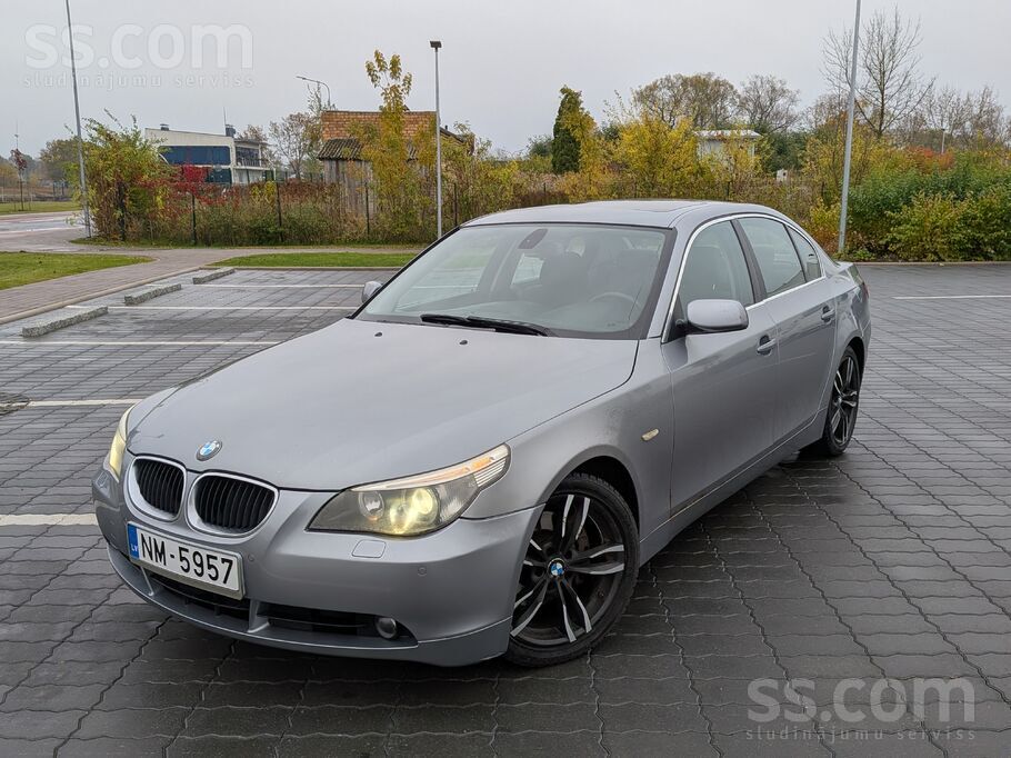 BMW BMW E60 530i 170 kW benzīns ar 6 ātrumu manuālo kā