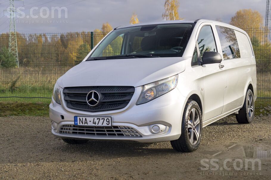 Mercedes Benz Vito ar 1.6 litru dīzeļdzinēju un manuālo transmisiju.
Ietil