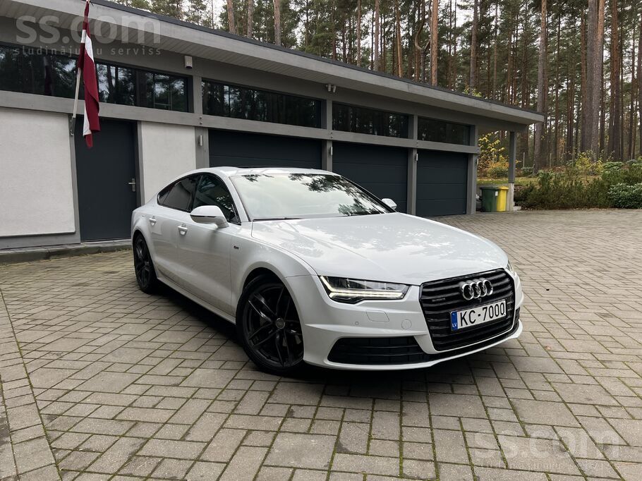 Audi A7 3.0 Tdi, 160kw, Quattro. Lielisks auto ar ļoti izskatīgo balto krāsu