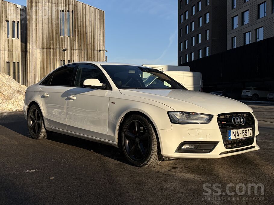 Audi Labs A4 S-line, sedans, 3.0d, automāts ar labu kom