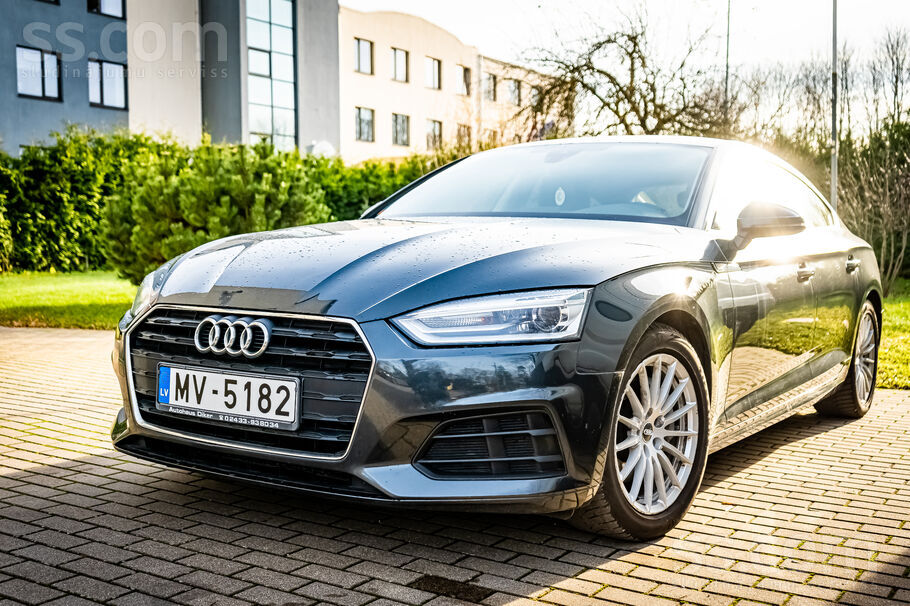 Audi A5 Sportback, 140kW. Auto teicamā tehniskā stāvoklī, ļoti ekonomisks (v