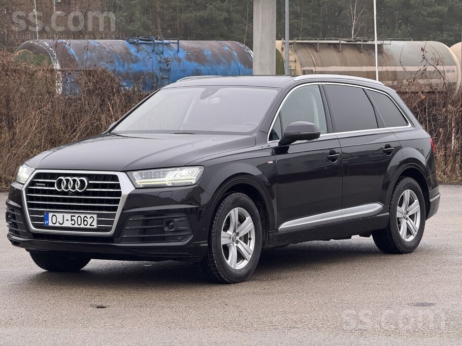 Audi Q7 S-line 3.0 Tdi 200 kW. Cena ar Pvn. Tikko veikta apskate un apkope p