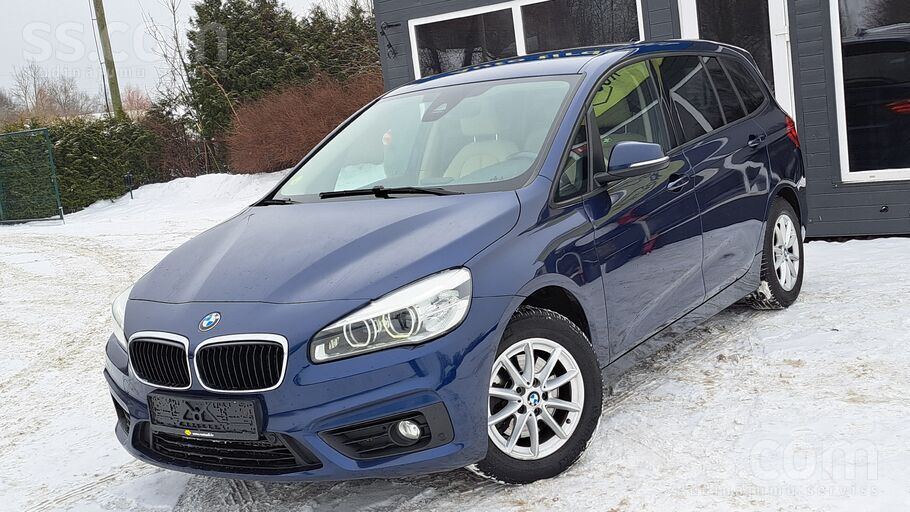 BMW 218d Gran Tourer, tikko ievests
2.0 dīzelis (110Kw/150Zs)
Pirmreizējā
