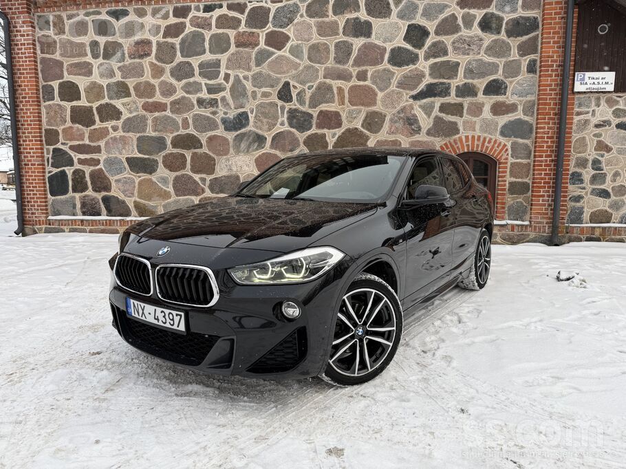 BMW X2 2, 0D Sdrive M-package, automātiskā pārnesumkārba. 

- M-Sport pako