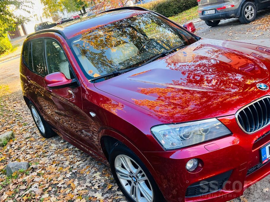 BMW BMW X3 xDrive20d 2012 Sarkanā perlamutra krāsa TA 