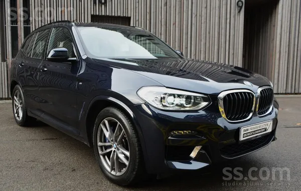 BMW BMW X3 Mpack, 3.0D, Carbonschwarz Metallic/crema O