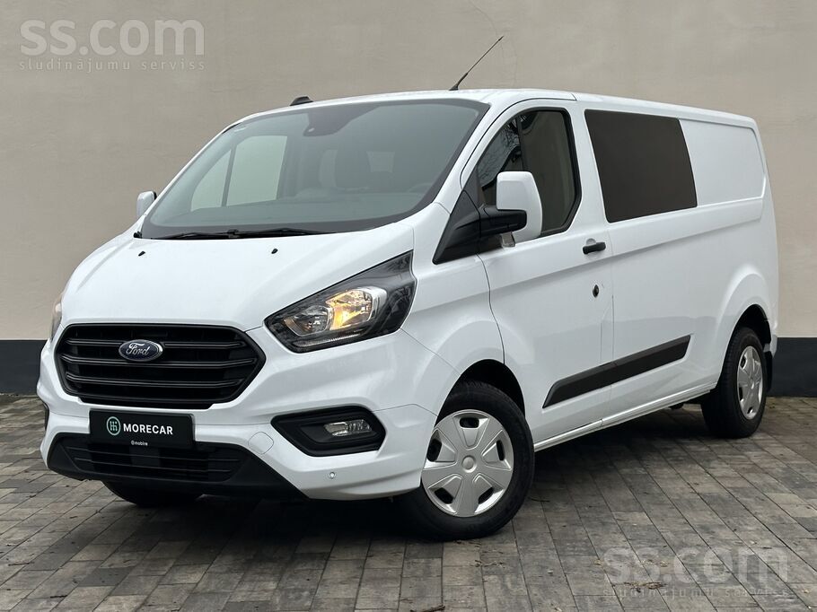 Ford Transit Custom 3+3 2.0d 130Zs ar mehānisko pārnesumkārbu. Cena ar Pvn.
