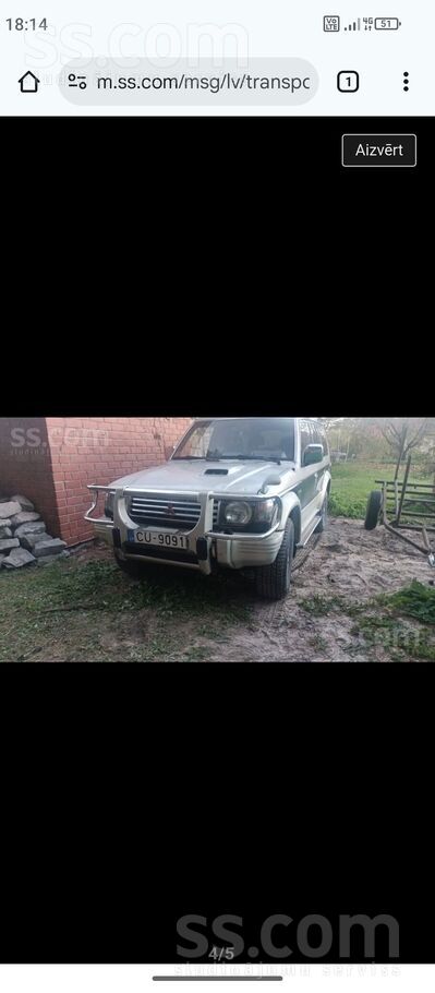 Pārdodu Mitsubishi pajero. Nav sapuvis. TA beidzas 11.01.25. Lai izietu TA n