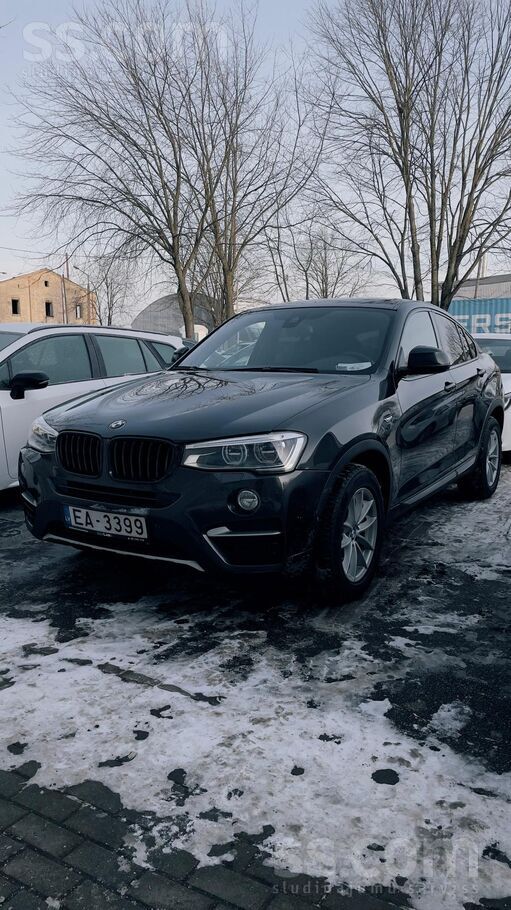 Izskatīšu arī maiņas variantus. BMW X4 F26, Xdrive, 2.0D, ar tīru vēsturi -