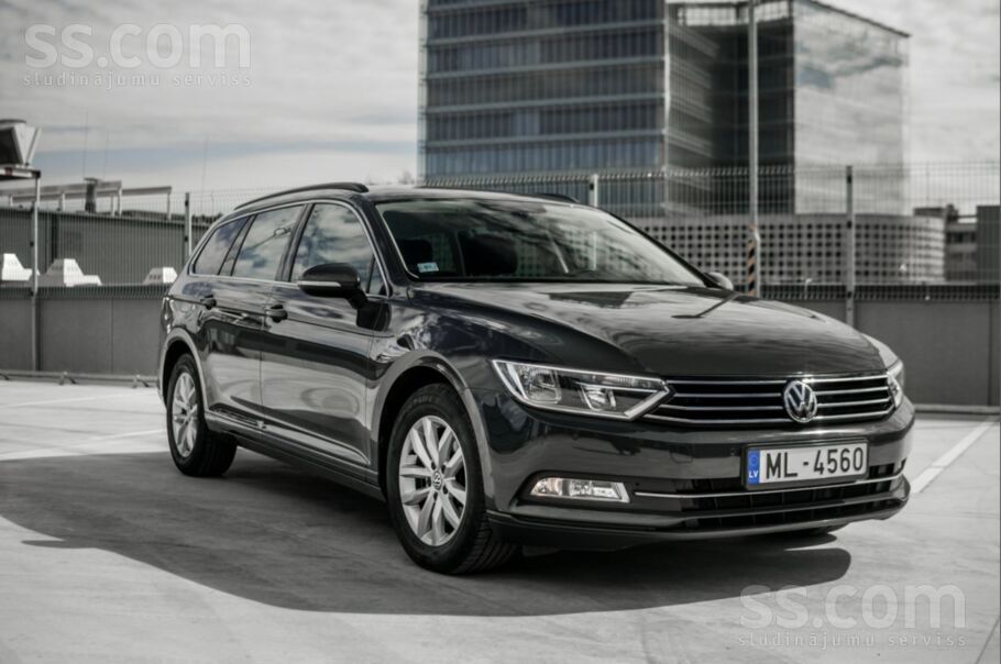 Volkswagen VW Passat B8, 2.0 dīzelis. 110 kW/ 150 ZS. Cena ar