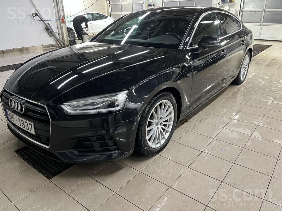 Audi A5 Sportback 2.0 dīzelis, 110kw, automāts , ādas salons, carplay, lieti