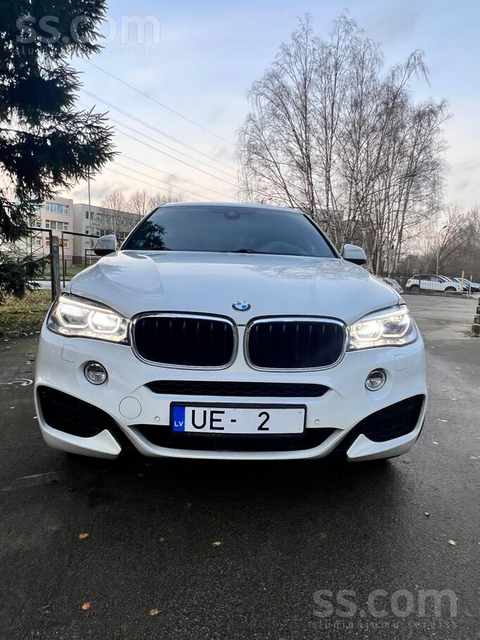 Pārdod ģimenes automobili BMW X6 xDrive30d (F16) M Sport teicamā vizuālā un