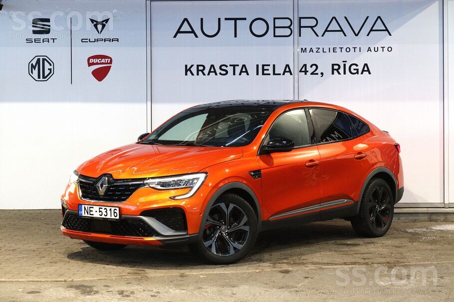 Piedāvājam Renault Arkana RS line E-Tech. 1.6 benzīna /hibrīda dzinējs. 105K