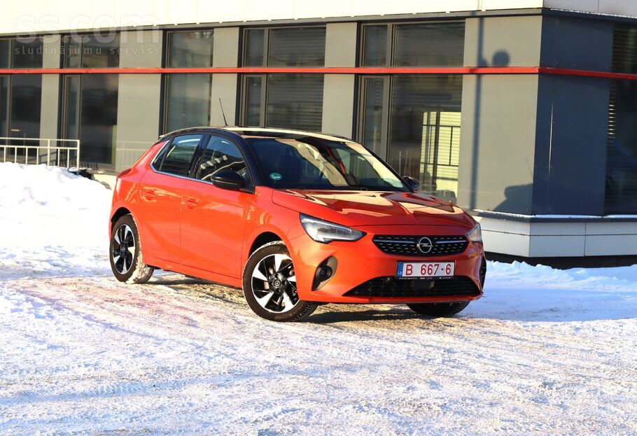 Pieejama garantija. Opel Corsa-e, akumulatora ietilpība 50kWh. Dzinēja jauda