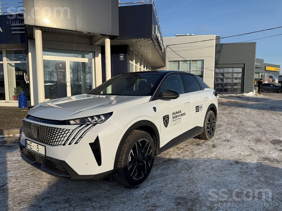 Oficiālais Peugeot dīleris Adam Auto SIA pārdod Demo Peugeot 3008 GT Hybrid