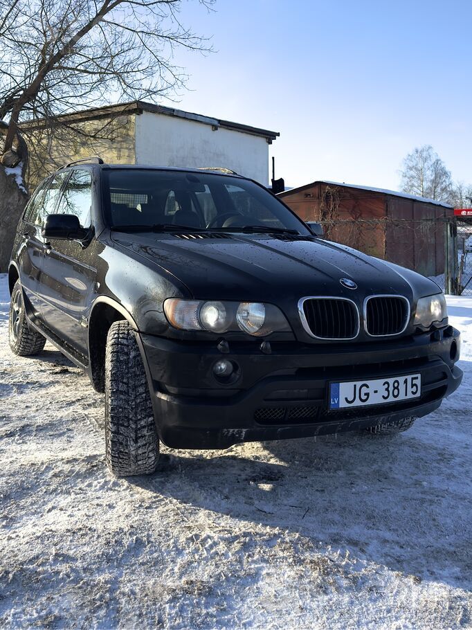 BMW BMW X5(e53), 3.0D, automāts, melns uz melna. 