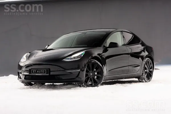 Tikko no Beļģijas . Tesla Model 3 , Long Range (Lielā baterija) , dual motors , Awd