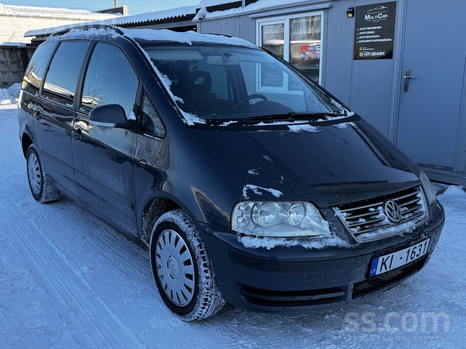 Volkswagen VW Sharan 1.9 Tdi 85 kW, 7 мест. Тех. осмотр до 02