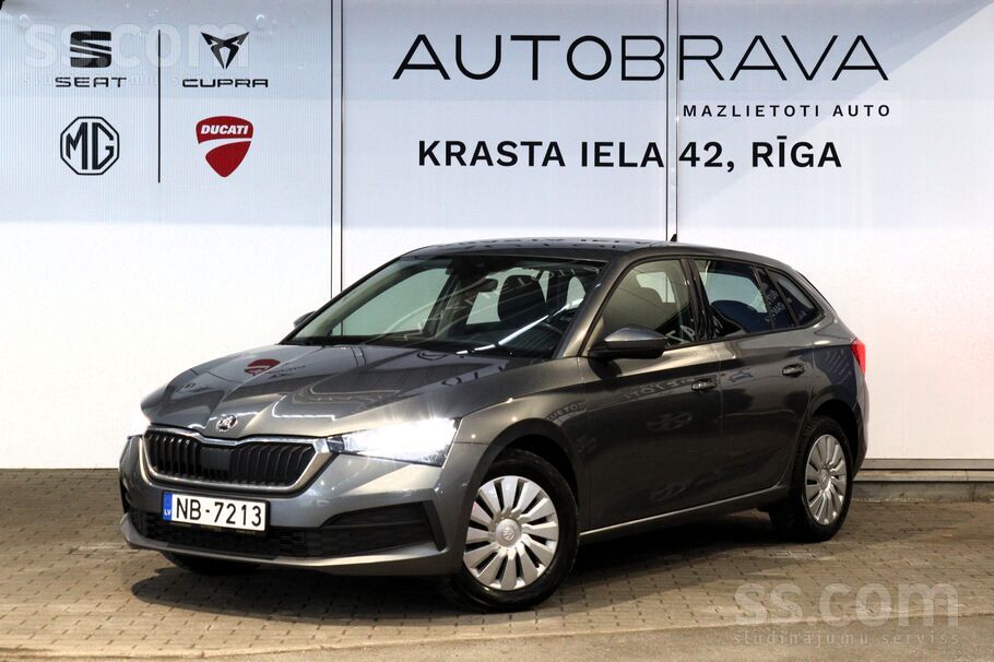 Piedāvājam Škoda Scala Active. 1.0 Tsi benzīna dzinējs. 70Kw/95Zs. Manuāla p