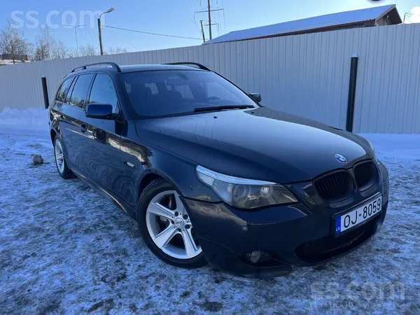 Bmw M-Sportpacket 535d 3.0d 200kw Automāts. TA 11.2026. Carbon shwarc. Melns