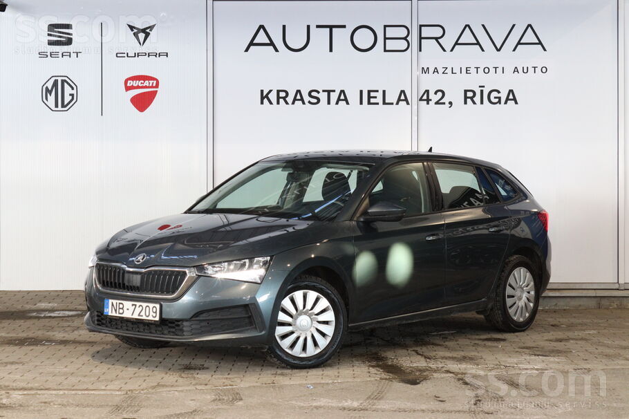 Piedāvājam Škoda Scala Active. 1.0 Tsi benzīna dzinējs. 70Kw/95Zs. Manuāla p