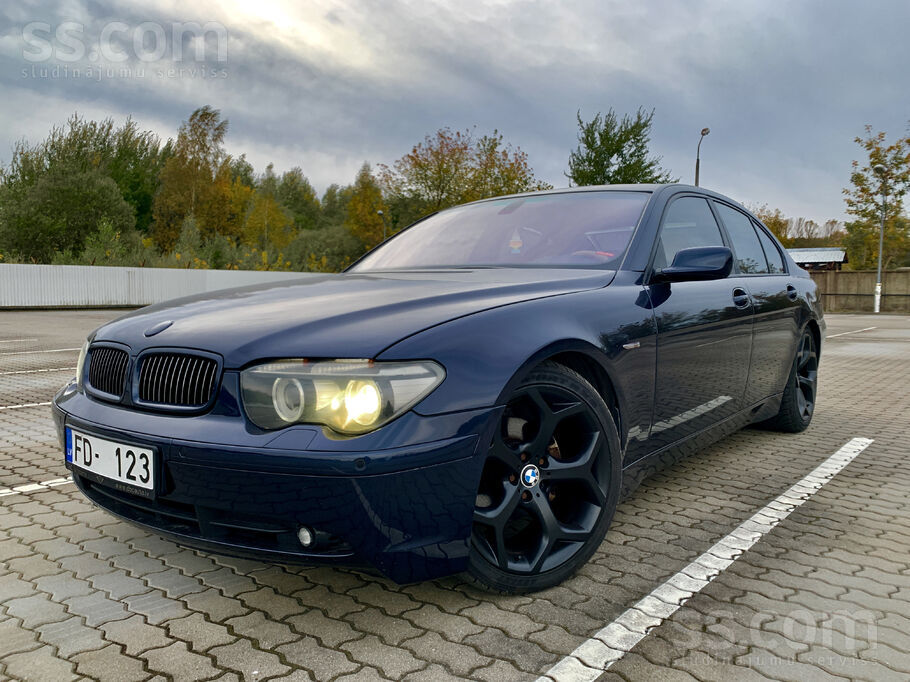 BMW 730d E65 BMW Individual – tehniski labā stāvoklī, ar ļoti labu komplektā