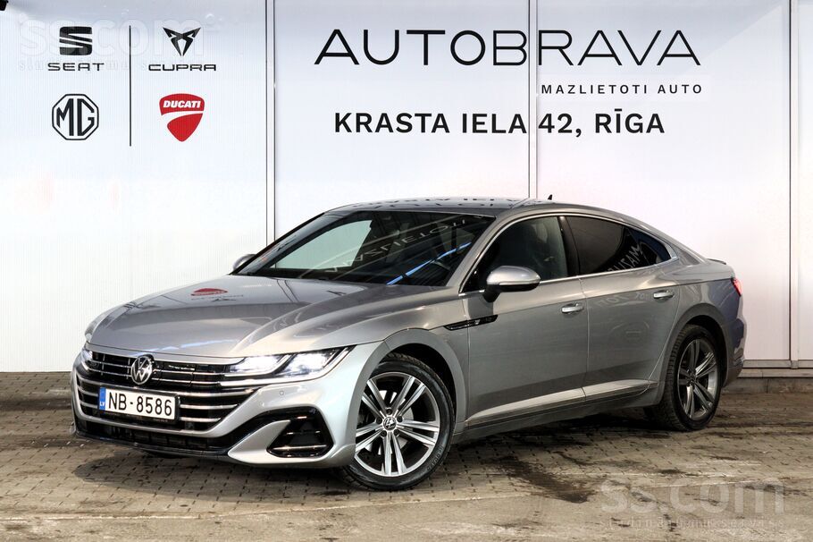 Piedāvājam Volkswagen Arteon E-Hybrid R-Line. 1.4 Tsi benzīna dzinējs. 160Kw