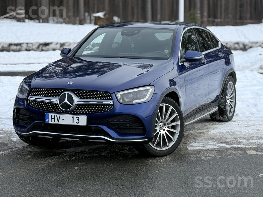 Mercedes Benz Glc 300D Coupe Amg, 4matic, 258zs/190kW.
A/m ir teicamā te