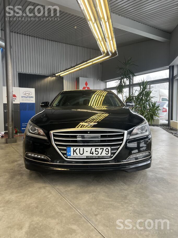 Pārdošanā Hyundai Genesis.
Auto ir apveltīts ar 8 pārnesumu automātisko āt