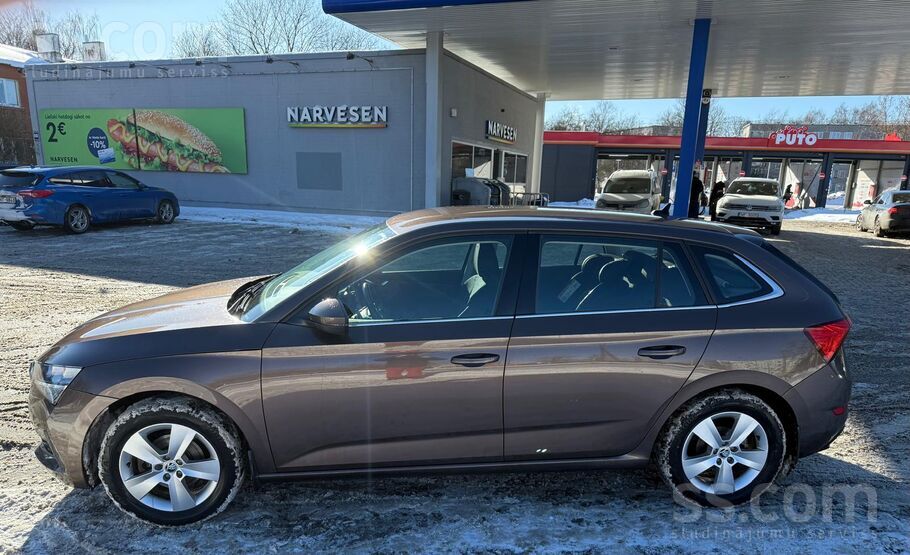 Škoda Scala 1.0tsi 81kw/110zs ar manuālo ātrumkārbu, jauna iegādāta Latvijā.