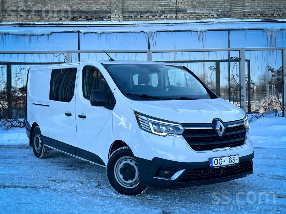 Renault Trafic Crew Cab L2H1, 2.0 dCi 96kW (130Zs), 2023.gada ar 5 sēdvietām